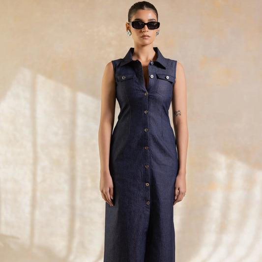 Midnight Denim Dress - Serrè Studios