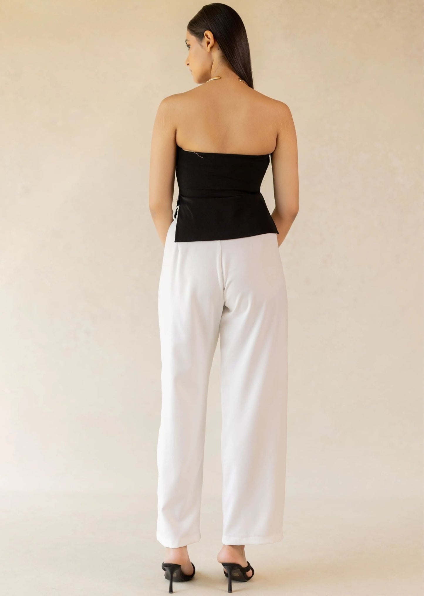 Ivory Fluid Trousers - Serrè Studios