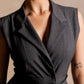 Lapel Collar V Neck Jumpsuit - Serrè Studios