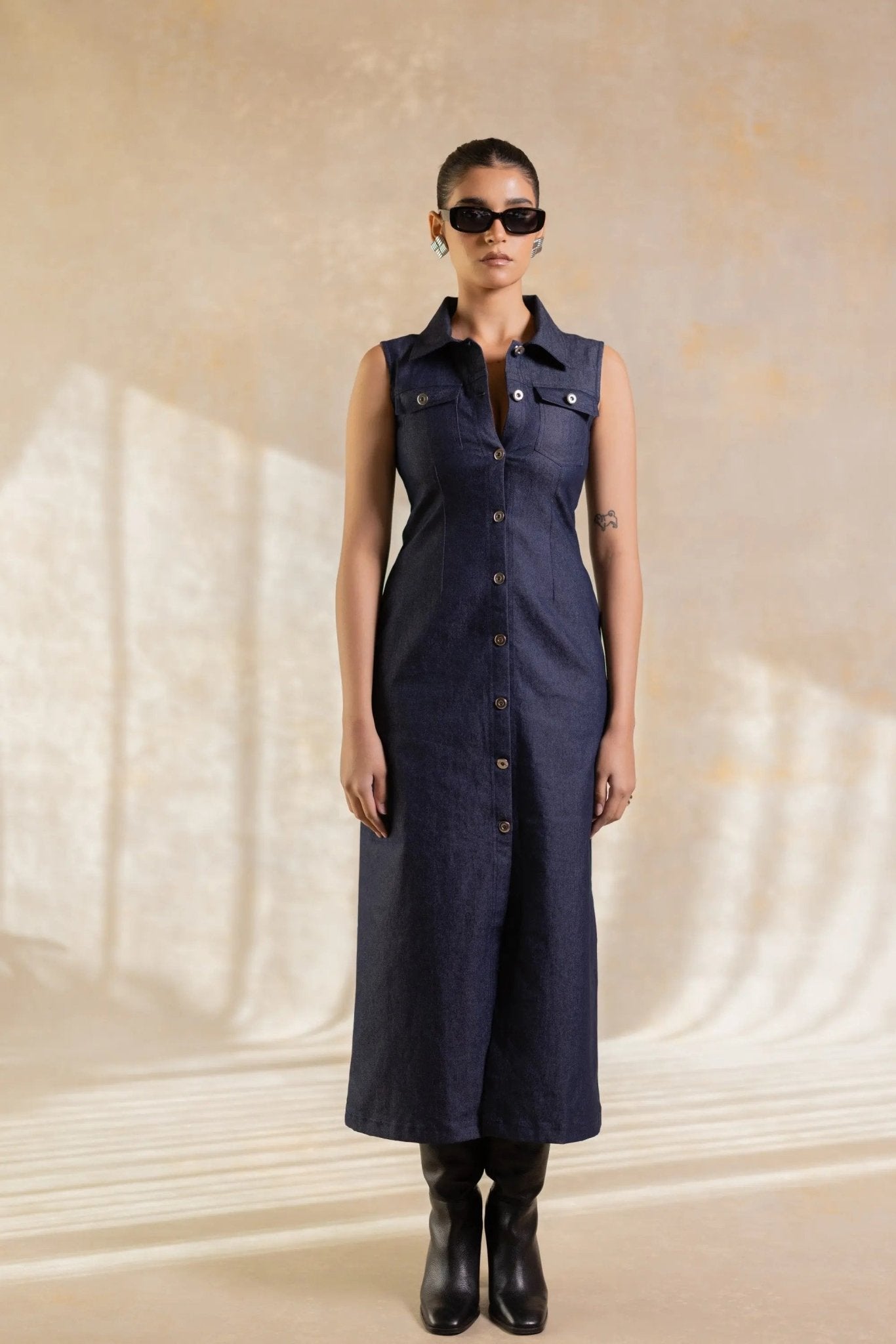 Midnight Denim Dress - Serrè Studios