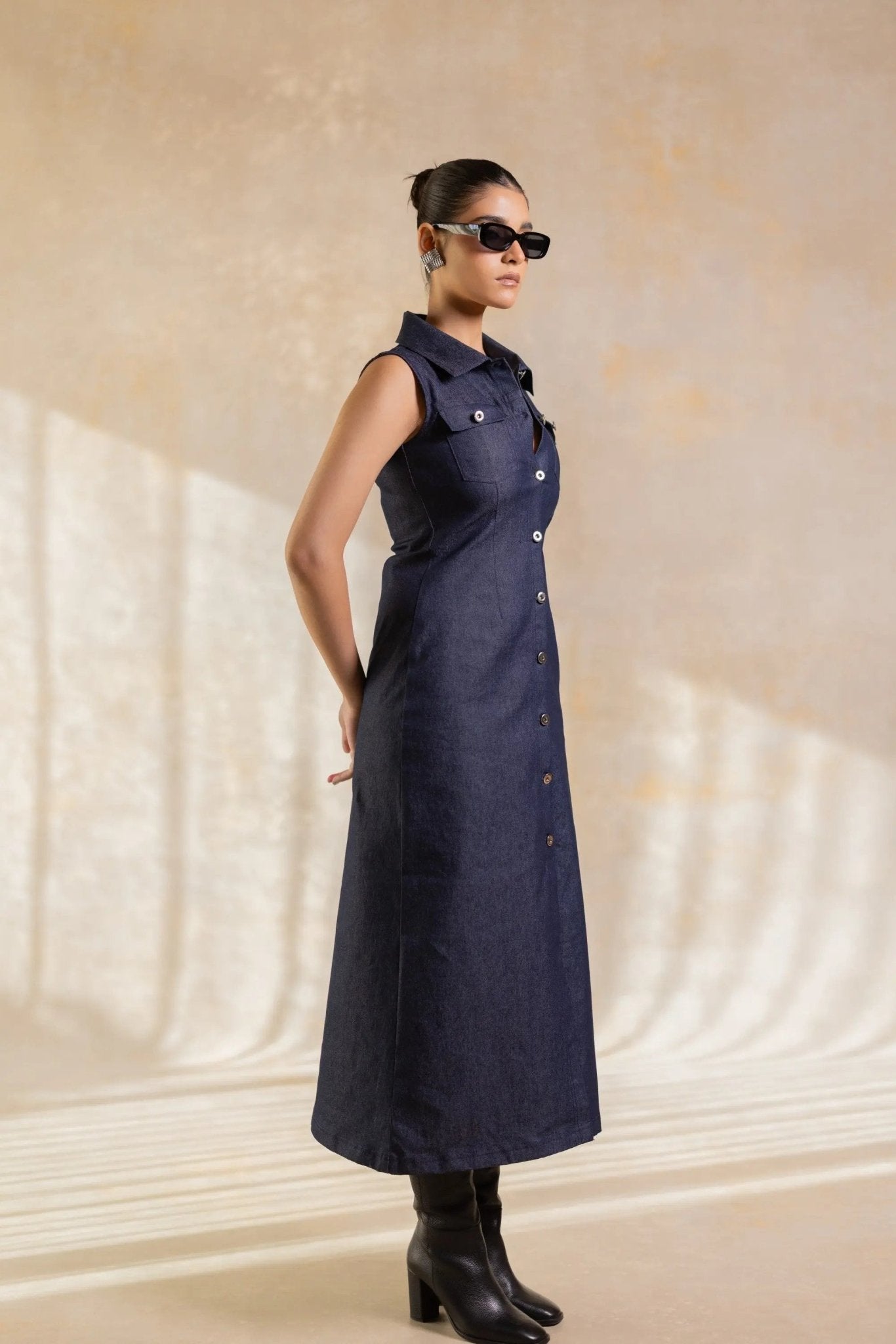 Midnight Denim Dress - Serrè Studios