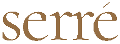 The brand name 'serre' in a stylized font.